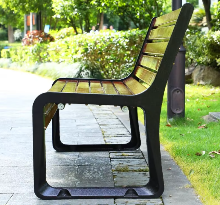 Factory Price Pineapple Grid Chair Surface Cast Aluminum Chair Legs Outdoor Garden Benches