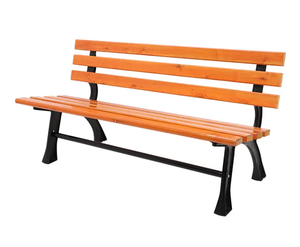Park Chairs Outdoor Benches Anti-corrosive Plastic Wood Bench Bench Iron Long Patio Garden Chairs Row Chair Seats
