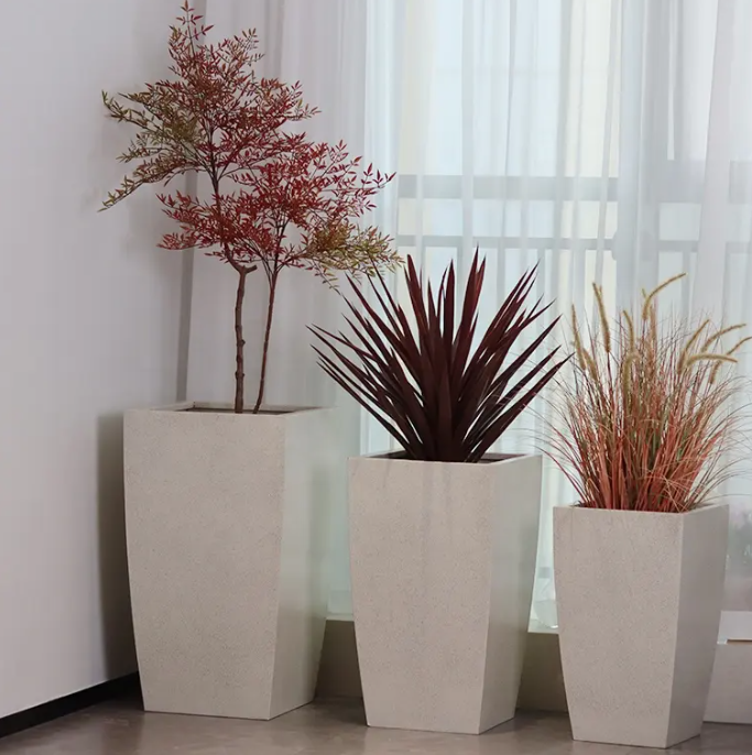 Outdoor Metal Planters Office Flower Box Garden Flower Pot Decorative Park Planters for Street