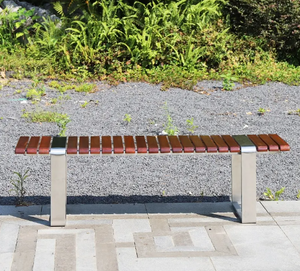 Outdoor park bench