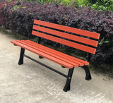 Park Chairs Outdoor Benches Anti-corrosive Plastic Wood Bench Bench Iron Long Patio Garden Chairs Row Chair Seats