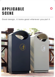 Eco-Friendly street metal rubbish recycling garbage bin
