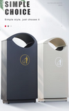Eco-Friendly street metal rubbish recycling garbage bin