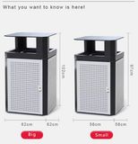 Outdoor trash can for public area 35-40Gal metal trash bin
