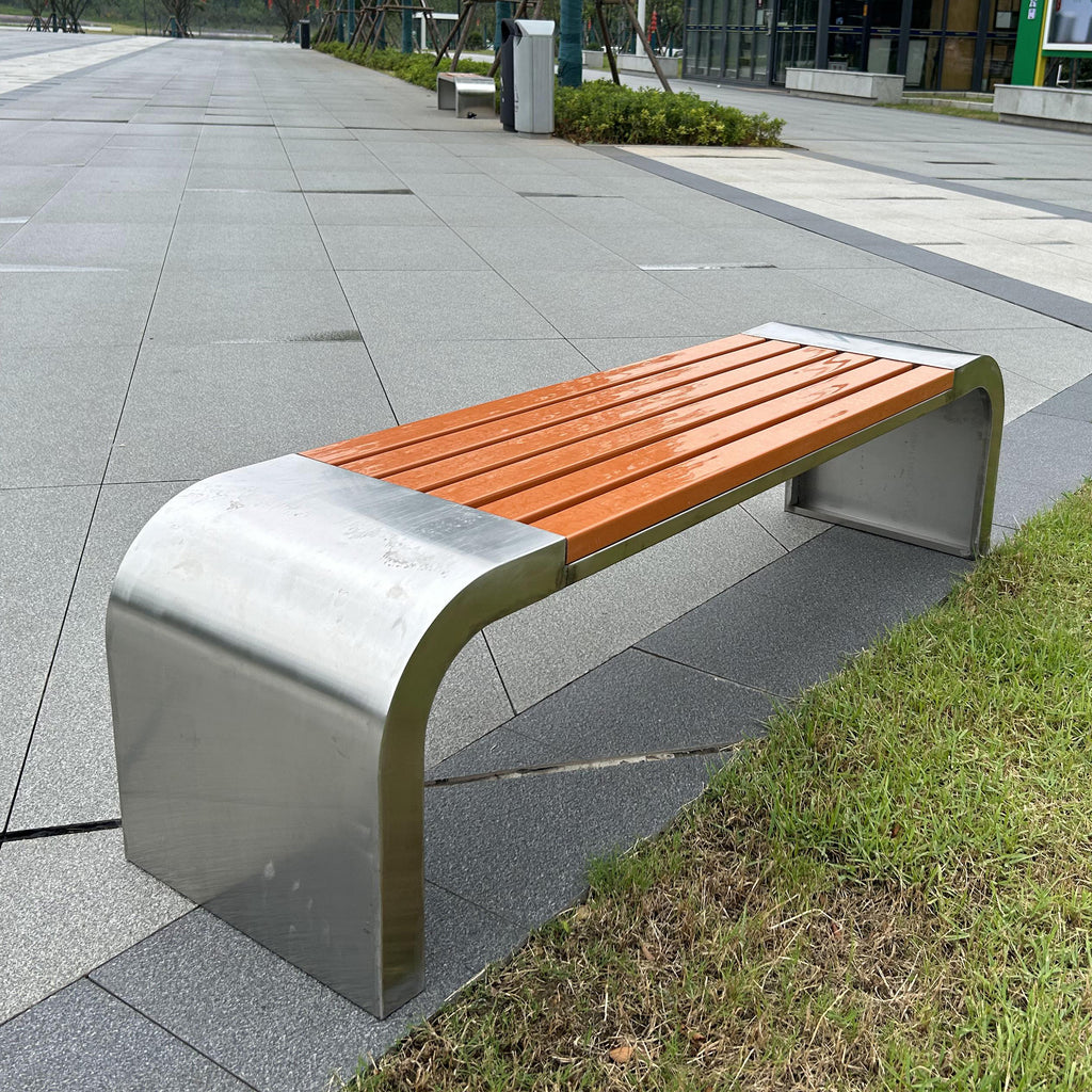 Stainless Steel Outdoor Park Bench