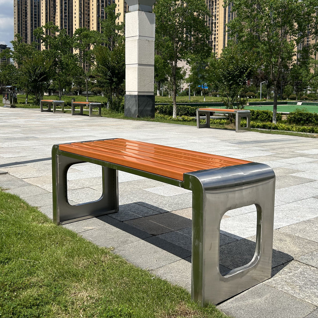 Outdoor park bench seating chair