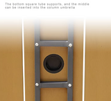 Outdoor Picnic Table Aluminum Table Set Plastic Wood Garden Table for Event Resort Hotel Club