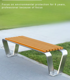 Wholesale Outdoor Park Bench Street Rest Long Benches Community Wooden Seating Bench for Public Use