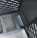 Modern Design Grey Outdoor Trash Bin Metal Garbage Can with Power Coating for Urban Street