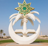 Customized fiberglass sculptures for the school, as well as indoor and outdoor landscape sculptures