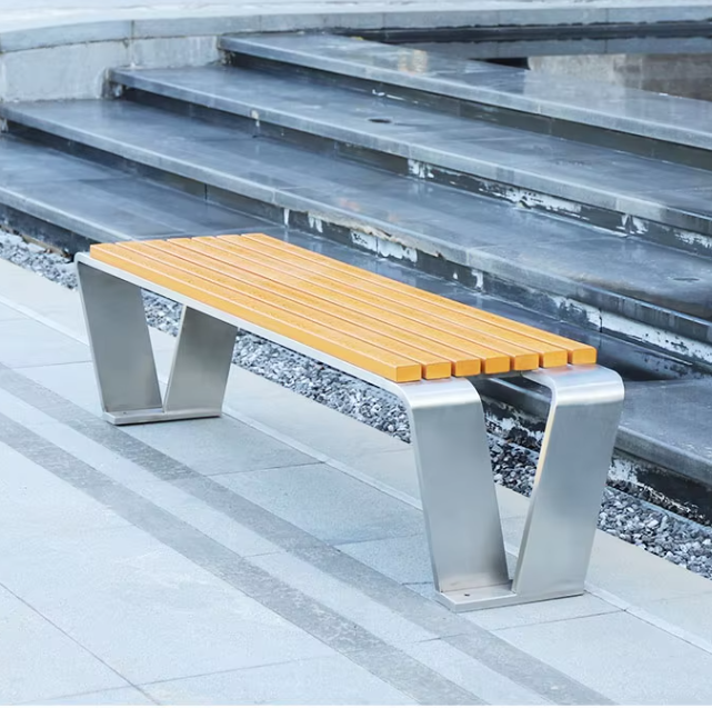 Wholesale Outdoor Park Bench Street Rest Long Benches Community Wooden Seating Bench for Public Use