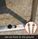 Outdoor Park Stainless Steel Bench Wooden Seating Chair