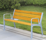 Outdoor park bench