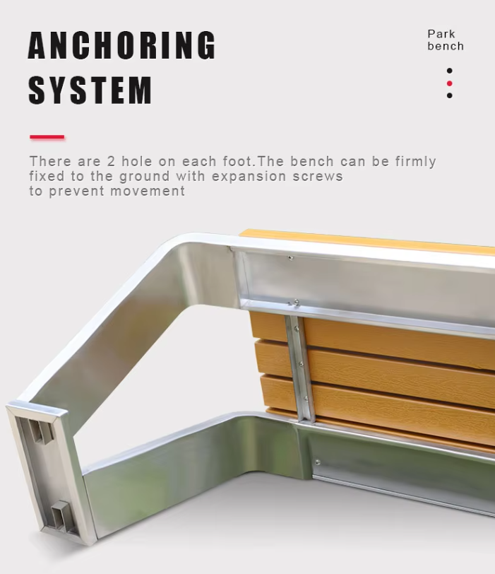 Wholesale Outdoor Park Bench Street Rest Long Benches Community Wooden Seating Bench for Public Use