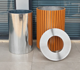 Durable Outdoor Metal Bin - Factory Wholesale Metal Trash Bin for Street Public Garbage and Commercial Use