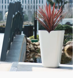 Hotel Metal Planter Box Commercial Flower Pots Pretty Indoor Office Tall Rectangle Flower Planters Outside