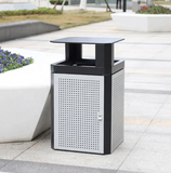 Outdoor trash can for public area 35-40Gal metal trash bin