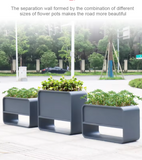 Rectangular Rusted Garden Flower Pot for Outdoor Planting for Coffee Shops Hotels and Shopping Malls