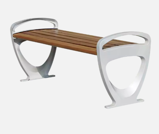 Outdoor  hard wood park bench