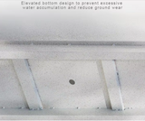 Rectangle Shape Flower Pots Glowing Garden Pots Large White Steel Planters for Outdoor Plant