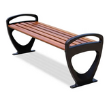 Outdoor  hard wood park bench