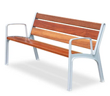 Outdoor park bench