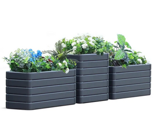 Galvanized steel Rectangular Flower Pot Planter Boxes