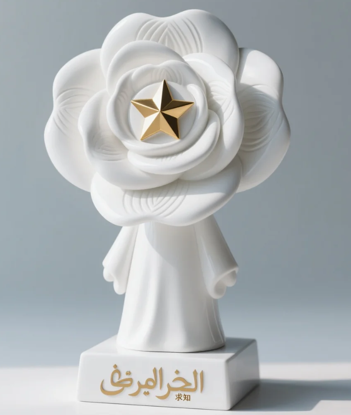 Customized fiberglass sculptures for the school, as well as indoor and outdoor landscape sculptures