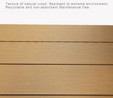 Outdoor Picnic Table Aluminum Table Set Plastic Wood Garden Table for Event Resort Hotel Club