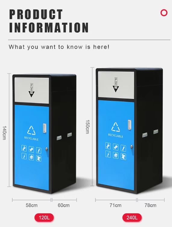 Outdoor Waste Bin Big Capacity Container