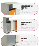 Street public metallic outdoor trash can recyclable litter bin