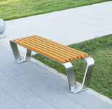 Wholesale Outdoor Park Bench Street Rest Long Benches Community Wooden Seating Bench for Public Use