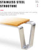 Wholesale Outdoor Park Bench Street Rest Long Benches Community Wooden Seating Bench for Public Use