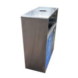 Outdoor stainless steel trashcans