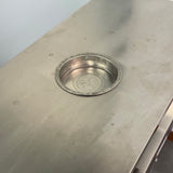 Outdoor stainless steel trashcans