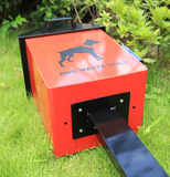 Metal trash bin galvanized steel pet trash can vintage metal dustbin outdoor for pet dog waste with lid