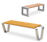 Wholesale Outdoor Park Bench Street Rest Long Benches Community Wooden Seating Bench for Public Use