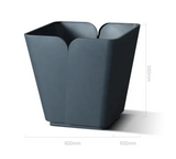 Hotel Metal Planter Box Commercial Flower Pots Pretty Indoor Office Tall Rectangle Flower Planters Outside