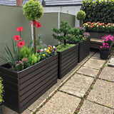 Galvanized steel Rectangular Flower Pot Planter Boxes