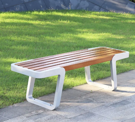 Outdoor park bench