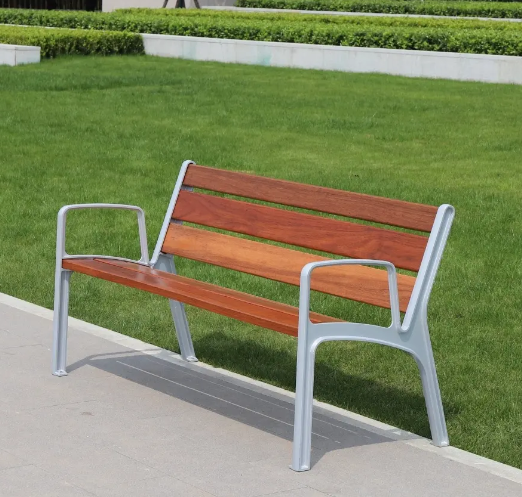 Outdoor park bench