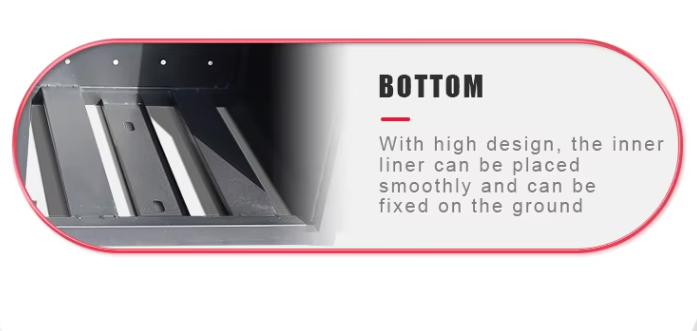 Wholesale Outdoor Plastic Wood Trash Bins Street Metal Waste Trash Can Recycling Bin with Ashtray for Public