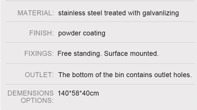 High quality outside rectangle white stainless steel flower pot home decoration outdoor planters long large flower pots for sale