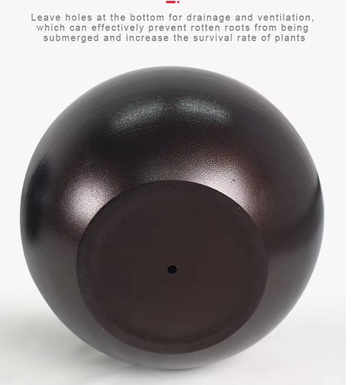 HOT Round Shape Aluminium Planter High Quality Planter Box White Flower Pot