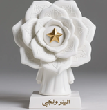 Customized fiberglass sculptures for the school, as well as indoor and outdoor landscape sculptures