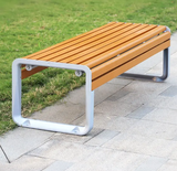 Durable Rain-proof Sun-Proof Aluminum Plastic Wood Patio Furniture Outdoor Park Bench Seat Street Bench