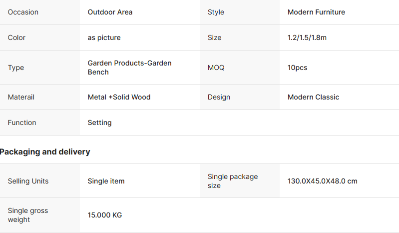 Park Chairs Outdoor Benches Anti-corrosive Plastic Wood Bench Bench Iron Long Patio Garden Chairs Row Chair Seats