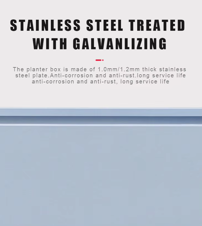 Outdoor Metal Planters Office Flower Box Garden Flower Pot Decorative Park Planters for Street