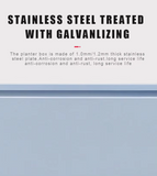 Outdoor Metal Planters Office Flower Box Garden Flower Pot Decorative Park Planters for Street