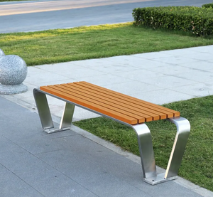 Wholesale Outdoor Park Bench Street Rest Long Benches Community Wooden Seating Bench for Public Use